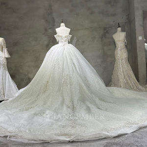 Wx100 Nuevo Vestido de Novia Estilo Palacio con Encaje de Diamantes, Estilo Princesa, Jancember - Product Image 5