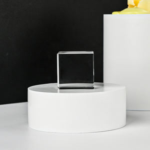 Hızlı kargo toptan 70*70*70mm şeffaf temizle <span class=keywords><strong>Paperweight</strong></span> K9 3D kristal küp boş kristal gravür için - Product Image 1