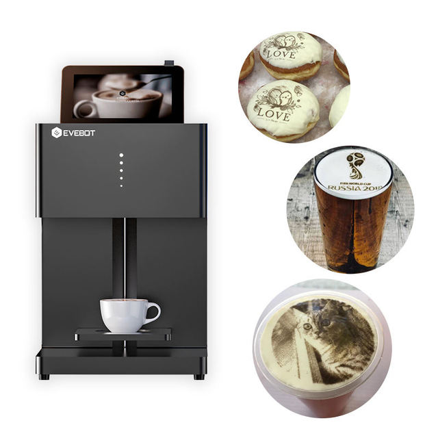 DIY EVEBOT Edible Ink Coffee Printer Face Machine Photo Cappuccino Coffee Printer Foam Latte EB-PRO Coffee Printer