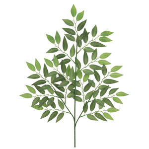 Simulación de vegetación <span class=keywords><strong>artificial</strong></span> 3 ramas hojas de eucalipto Ficus Home Festival decoración para fiesta de boda - Product Image 3