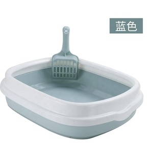 Nouvel Arrivage <span class=keywords><strong>Bac</strong></span> <span class=keywords><strong>à</strong></span> Litière pour Chat en Plastique Semi-fermé Amovible Grande Capacité avec Pelle de Nettoyage SY-461 Produits pour Animaux de Compagnie - Product Image 3