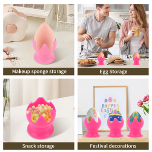 Support de rangement pour éponges de maquillage, support en silicone pour éponges de maquillage, pour les voyages - Product Image 3