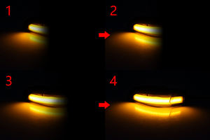 Clignotant dynamique séquentiel à LED pour rétroviseur latéral pour Toyota RAV4 Camry 13-16 Corolla 14-17 <span class=keywords><strong>Prius</strong></span> C Avalon 13-18 Venza 14-15 - Product Image 5