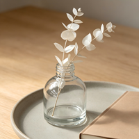 Vente en gros de flacons d'aromathérapie de 100 ml couleur thé, diffuseur en osier tendance, bouteille d'aromathérapie en verre pour usage domestique.