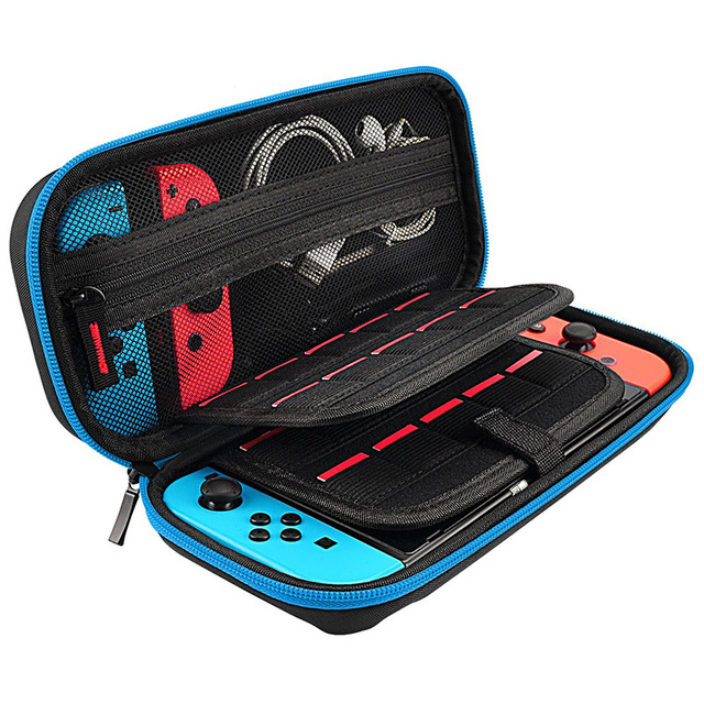 For Nintendo Switch Hard EVA Case With 20 Game Card Holders