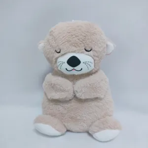 Muñeco de peluche de nutria personalizado de fábrica, juguete de peluche suave hecho a medida con dibujos animados cómodos