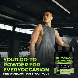 VitaHall Pre Workout Powder Private Label Bulk <strong>Pure</strong> Natural Creatine Monohydrate <strong>BCAA</strong> Muscle Growth Energy 10g Per - Product Image 2