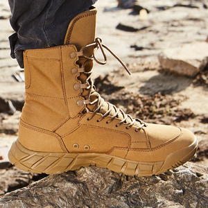 Botas de Combate Definite TSB01 Personalizadas de Cuero Vacuno y Gamuza en Negro, Marrón, Caqui y Verde, Súper Ligeras, Sin Cremallera Lateral - Product Image 2