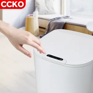 Tong Sampah Pintar Dapur Hotel Toilet 16l, Tempat Sampah Plastik Otomatis dengan Sensor Tempat Sampah Cerdas