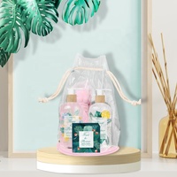 Lotion pour les soins du corps et de beauté de luxe, accessoires de gel douche, kit de bain et douche, coffret cadeau de spa, coffret De Bano pour femmes, vente en gros