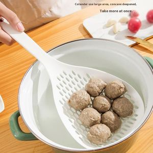 Cuchara Coladora Plegable de Plástico Grande con Mango Largo, Tipo Cesta, Apta para Lavavajillas, Sostenible para Cocina - Product Image 4