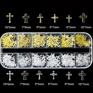 Decoración de <span class=keywords><strong>Uñas</strong></span> con 12 Compartimentos, Cuentas Planas Doradas y Plateadas, Lazo de Cinta, Alas, Adornos Mixtos para <span class=keywords><strong>Uñas</strong></span>, Decoraciones para <span class=keywords><strong>Uñas</strong></span> DIY - Product Image 4