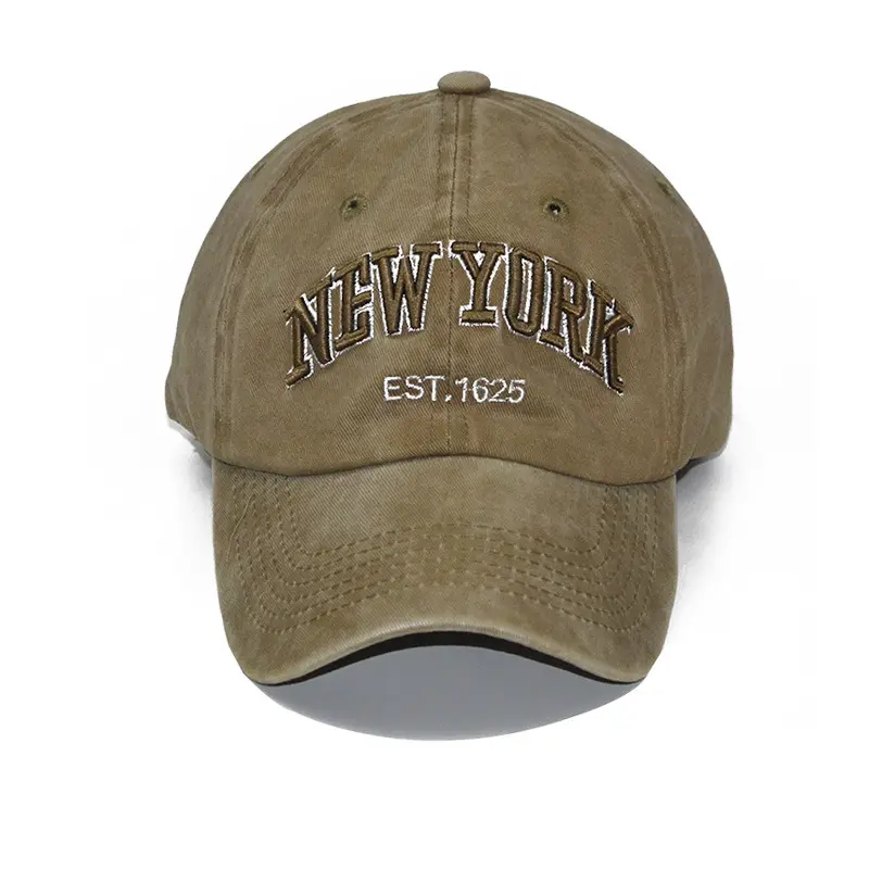 Custom Logo Cotton Nyc Women City Cotton 3d Embroidery Baseball Cap Vintage New York Caps For Men