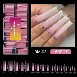 150 Pieces of pink Crystal Nail Model Extension <b>Glue</b> Paperless Holder, Fast Phototherapy Extension Nail Factory Wholesale - Product Image 2