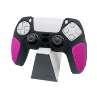 Coque de protection ergonomique en silicone texturé bicolore, résistante à la transpiration et antidérapante, pour manette de console PS5