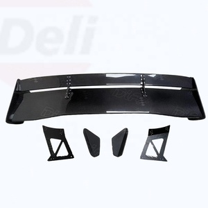Evo spoiler แผ่นหลังคาร์บอนไฟเบอร์1400มม. สองชั้นอุปกรณ์เสริมคาร์บอนสำหรับ Mitsubishi Lancer Evolution EVO 7 8 9 VOL Type-5V - Product Image 1