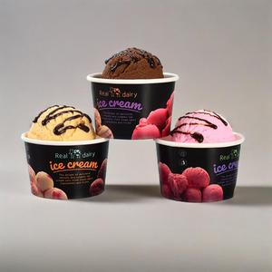 ถ้วยไอศกรีมทรงถังใส่ไอศกรีมขนาด4ออนซ์5ออนซ์8ออนซ์12ออนซ์16ออนซ์26ออนซ์และ32ออนซ์ถ้วยไอศกรีมดีไซน์โลโก้หลากสี - Product Image 5