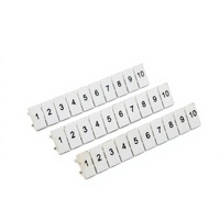 Strip Penanda ZB12 untuk Aksesori Blok Terminal Rel DIN UK Merek NJSMW Asal Jiangsu Kemasan Kotak/Karton