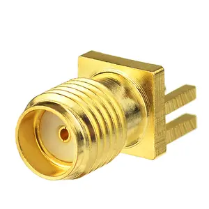 Sma Connector Sma Jack Vrouwelijke Socket End Launch Pcb Mount Straight Solder Connector Voor 0.040 Inch (1.0Mm) pcb Board