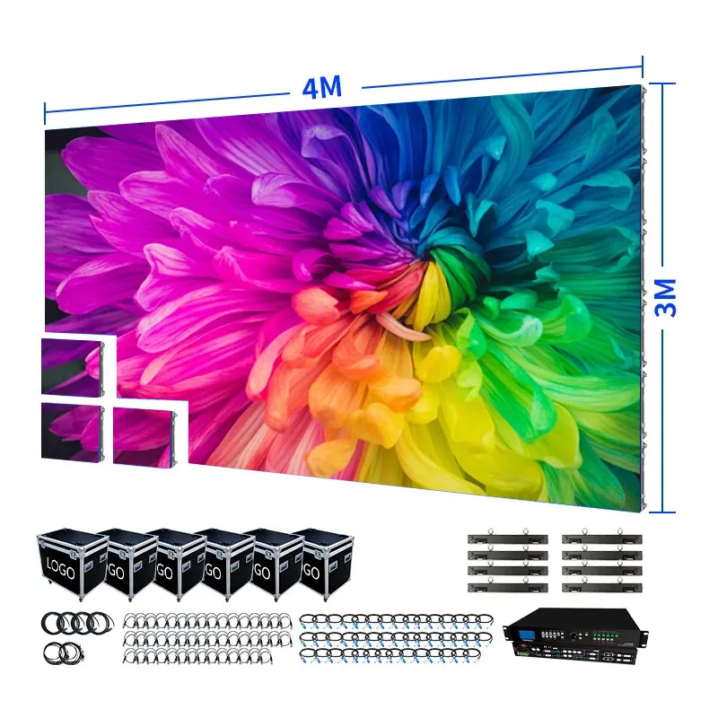 P2.604 Full-color Led Display Indoor And Outdoor Hd Rental Stage Background Screen P10 Xx Hd Video Wall Led Screen