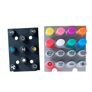 16-Keys 4*4 & 4*5 không thấm nước Ma trận LED Số đèn nền tùy chỉnh cao su bàn phím an ninh Hệ thống khóa cửa Silicone thiết kế bàn phím - Product Image 2