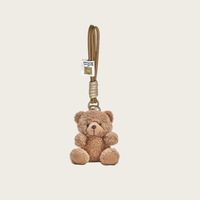 Nouveaux porte-clés et pendentifs de sac en peluche super douce, motif panda mignon et ours de dessin animé, pour anniversaire de fille