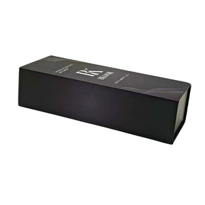 Cajas Rígidas Magnéticas Negras Personalizadas para Botellas de Perfume, Embalaje de Regalo Cosmético de Lujo, Biodegradables, Reutilizables, Materiales Reciclados, Acabado Mate - Product Image 4