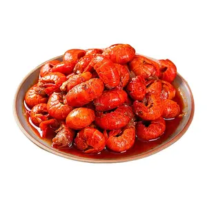 Coda di gamberetti piccanti 252g * 8 scatole Honghu gamberi piccanti palline di gamberetti calde e pronte da mangiare