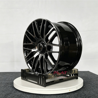 Jantes en aluminium forgé 6061-T6, finition noir brillant brossé, multi-rayons, pour Mercedes Maybach Classe S, BMW Série 7, Audi A8