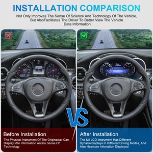 Navihua 12.3'' LCD Instrument PanelSpeedometer Monitor Virtual Cockpit <b>for</b> Mercedes Benz C/GLC W205 Class 2015 2019 - Product Image 4