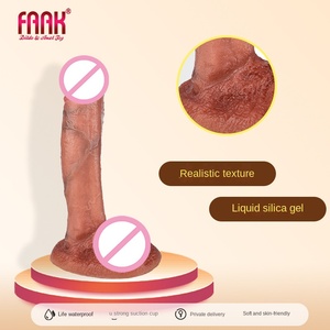 Dildo Realistico a Forma di Genitali Maschili con Testicoli Grandi, per Flirt Femminile e Masturbazione, Pene <span class=keywords><strong>Artificiale</strong></span> Morbido e Impermeabile - Product Image 4