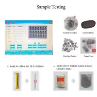 Detector de Metales para Alimentos Congelados, Carne y Mariscos, Máquina de Inspección por Rayos X