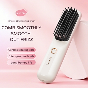 Heated Straightening Comb With <strong>Mini</strong> <strong>Hair</strong> <strong>Straightener</strong> For Fast Smooth Styling And Portable Travel Use - Product Image 3