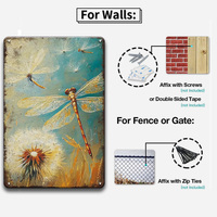Juego de Letreros Metálicos Rústicos Vintage con Diseños de Animales, Decoración Retro para Pared de Jardín, Hogar, Patio y Cocina