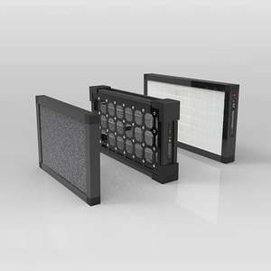 Filtre à air et boîte <span class=keywords><strong>de</strong></span> purification en métal à montage sur <span class=keywords><strong>conduit</strong></span> avec filtre HEPA pour systèmes HVAC <span class=keywords><strong>de</strong></span> gymnases et écoles 100 mm - Product Image 2