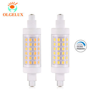 Оптовая продажа, двухсторонняя диммируемая R7s 78 мм Светодиодная лампа 8,5 Вт 1156lm заменяет галогенную лампу - Product Image 1