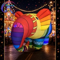 Costume d'éléphant gonflable géant pour défilé, scène, fête, événement, décoration, spectacle