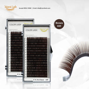 ขนตาปลอมแต่ละชิ้นแบบแฟชั่นขนตาสีฟ้าสดใสทันสมัยความหนา0.15มม. - Product Image 5