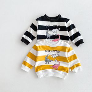 <span class=keywords><strong>Sweat</strong></span>-shirt à manches longues rayé en coton style coréen mignon Angou pour garçons et filles, t-shirt pour bébé - Product Image 2