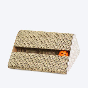 Customizable <b>Cat</b> Toy Pet Scratcher Corrugated Paper Triangular Creative <b>Cat</b> <b>Scratching</b> Board Durable Wholesale - Product Image 1