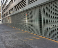 Porte à volet roulant creuse en alliage d'aluminium antivol Porte à volet roulant ventilée à poinçonnage électrique