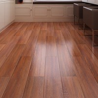 Lantai Laminasi Kayu HDF AC4 untuk Ruang Tamu Dalam Ruangan 12mm Sistem Klik-Lock