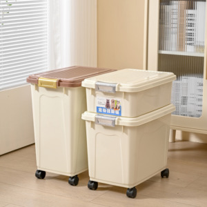 Tốt nhất kín cán khô lưu trữ <span class=keywords><strong>container</strong></span> cho mèo và thức ăn cho chó XL Thêm lớn <span class=keywords><strong>15kg</strong></span> 20kg Công suất tiêm PP nhựa - Product Image 1