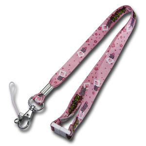 Lanière en nylon pour clés, sangle tressée, lanière pour téléphone - Cadeau promotionnel - Product Image 2