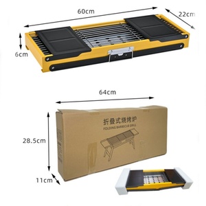 Parrilla Portátil Plegable de Acero Inoxidable para Exteriores, Barbacoa de Carbón para Mesa con Asa para Viajes, Picnic y Camping - Product Image 3