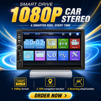 7010 Universal 2 Din, Radio Estéreo para Auto con Pantalla HD de 7 Pulgadas, Bluetooth, FM/USB/AUX, RCA, SD, Compatible con Mirror Link, Reproductor de Video MP5