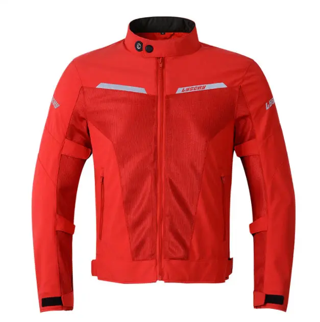 2024 मोटरसाइकिल पहनने वाले पुरुष स्प्रिंग और समर मेश ब्रीथेबल जैकेट पुल सूट एंटी-फॉल नाइट मोटरसाइकिल जैकेट