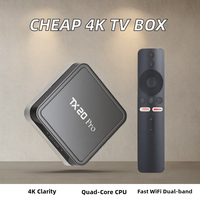 Precio de Fábrica TX20 Pro Allwinner H313 Android 14.0 16GB 256GB 4K Quad Core Set Top Box con Control Remoto por Voz BT