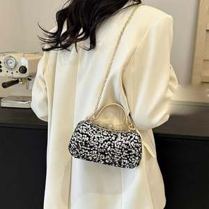 Satin-Schleifenform Diamant-Kristall Handtasche mit Kette Schultertasche Damen Festliche Taschen Party <span class=keywords><strong>Prom</strong></span> Clutch Abendtasche - Product Image 4