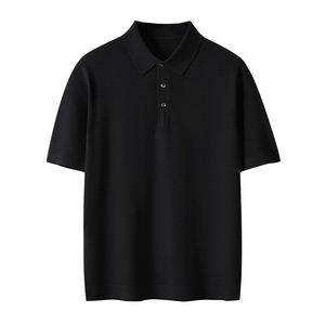 Maglietta da <span class=keywords><strong>uomo</strong></span> con girocollo a girocollo in <span class=keywords><strong>lana</strong></span> a maglia Fine Casual a maniche corte da <span class=keywords><strong>uomo</strong></span> - Product Image 5